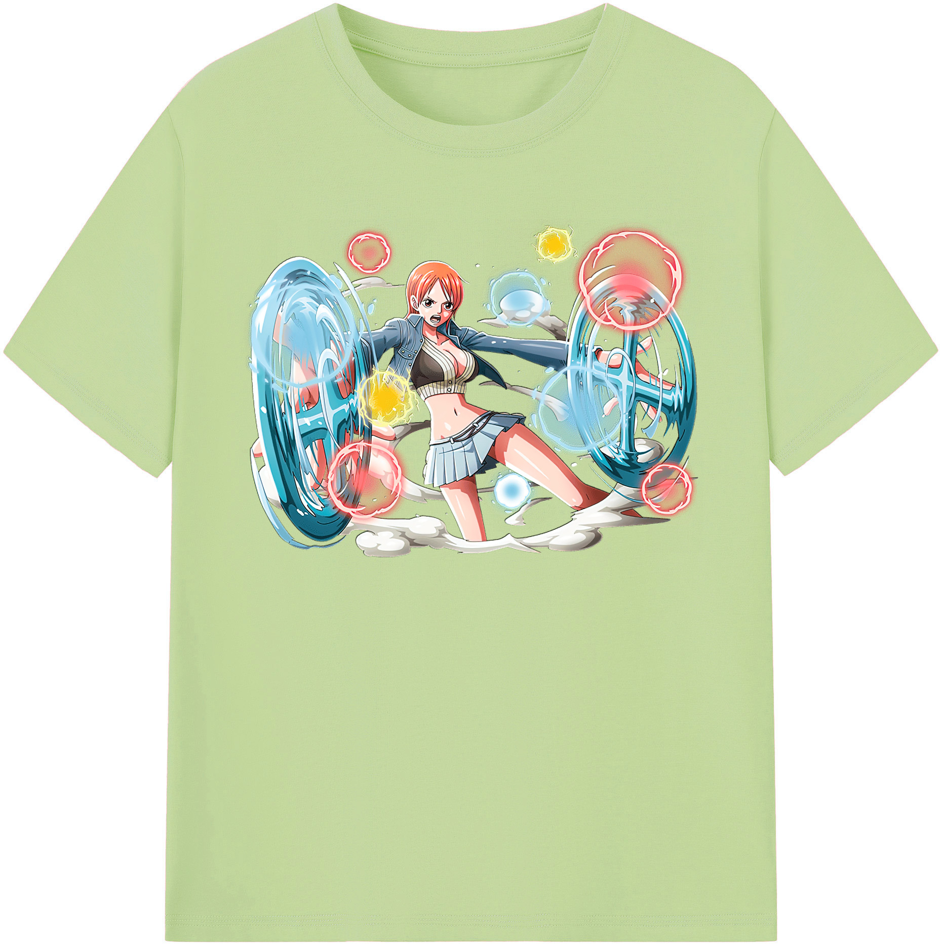 ワンピース ナミ ONE PIECE Nami 綿100％半袖Tシャツ（フロントプリント）